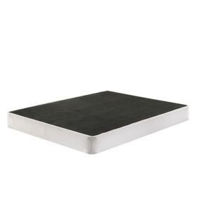 Queen size 8-inch Metal Frame Box-Spring Mattress Foundation with Cover