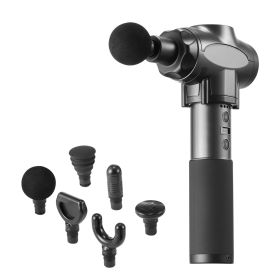 Massage Gun Deep Tissue with 9 Speed Levels & 6 Massage Heads, 24V 2500mAh Batteries, Percussion Muscle Massager for Athletes